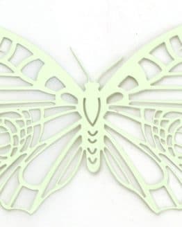 Schmetterling lindgrün aus Metall (3800019)